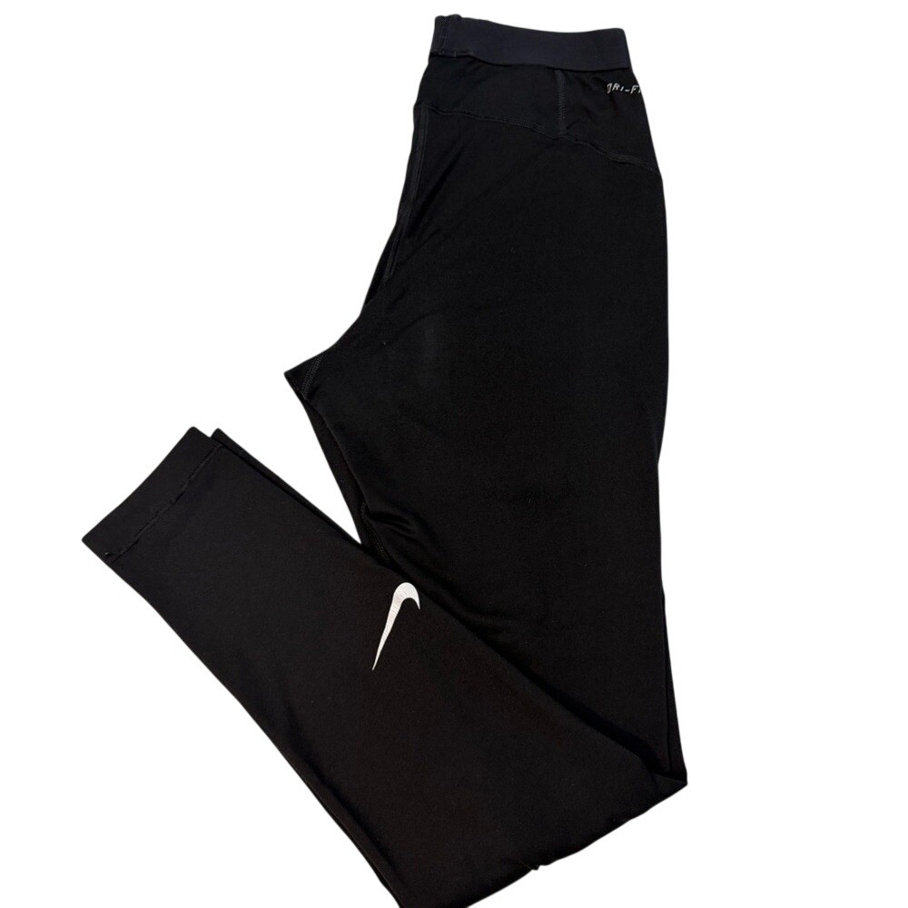 Nike Black‎ Tights with White Swoosh